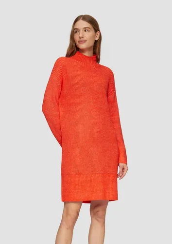 s.Oliver Strickkleid mit Stehkragen in Orange, Größe 46 in orange von s.Oliver