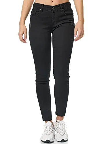 Tazzio Damen Skinny Fit Jeanshose F112 (Schwarz, 44) - Jeans Kategorie: Zeitlose Skinny Fit Jeans von Tazzio, aus hochwertigem Stretch-Material für optimalen Komfort und Passform.