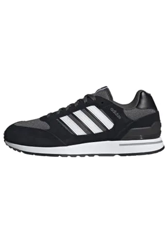 Adidas Herren Run 80s Sneaker, Mehrfarbig Negbás Ftwbla Grisei, 43 1/3 EU