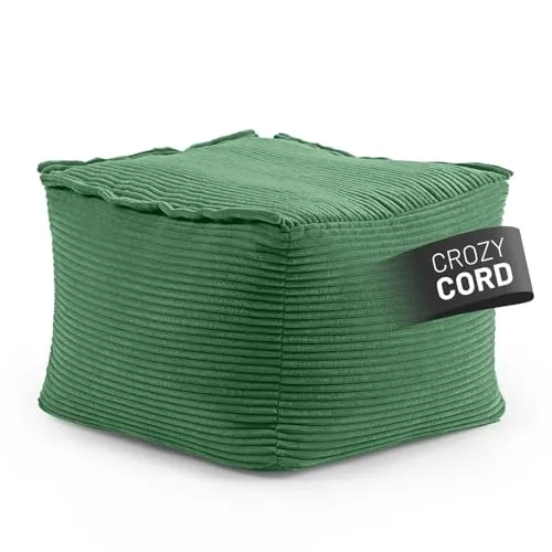 Lumaland Modular Sitzsack Hocker Cord 140 L – Flexibel kombinierbar für stilvolle Lounges - Modularer Hocker mit 140L Füllung für individuelles Sofa-Design. Ideal als Fußschemel oder Sitzgelegenheit. Waschbare Bezüge und anpassbare Füllung sorgen für hohen Komfort und Langlebigkeit.