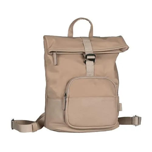 TOM TAILOR Rucksack Backpack braun in beige von Tom Tailor