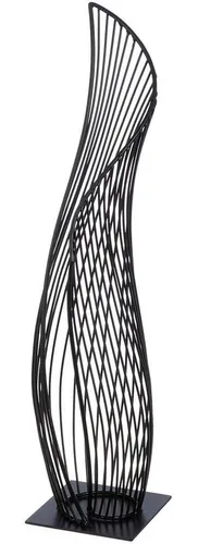 GILDE Dekoobjekt DER SCHWUNG - Schwarz, Metall - Figuren & Skulpturen - Elegantes Dekoobjekt in modernem Design, ideal für Hochzeiten und Feiern, Höhe 57 cm, bringt stilvolle Akzente in Ihr Zuhause.