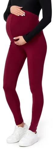 Be Mammy Umstandsleggings Lange Umstandshose aus Viskose BE-02 (1-tlg) elastischer Bund