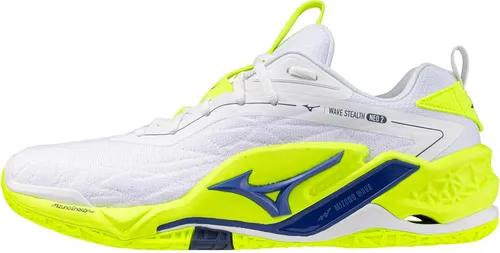 Mizuno Handballschuhe Wave Stealth Neo 2 - Herren, Weiß, Größe 46 - Hochwertige Handballschuhe für Herren mit modernster Dämpfungstechnologie. Der Mizuno Wave Stealth Neo 2 bietet optimale Stabilität und Grip, ideal für engagierte Spieler.