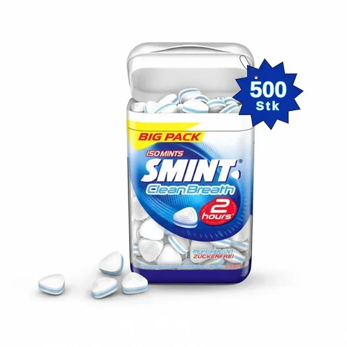 500x SMINT Clean Breath Bonbons Nachfüller Pfefferminz Drops Zuckerfrei Mints