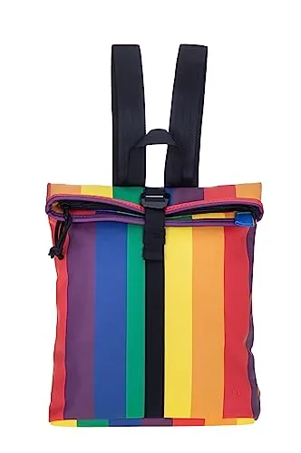 NEW REBELS Freizeitrucksack Damen klein - Wasserabweisender Rucksack aus Planenmaterial mit praktischem bagboom Etui, ideal für Reisen und Freizeit. Handgepäcktauglich und leicht zu reinigen.