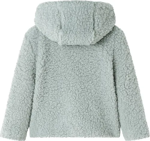 vidaXL Kinder-Kapuzenjacke Teddy-Kunstpelz Minzgrün 104