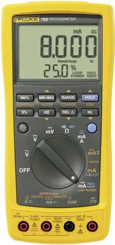 Fluke 789 EUR Hand-Multimeter - Digitalmultimeter und Stromschleifenkalibrator in einem, vereinfacht die Kalibrierung vor Ort für Prozesstechniker