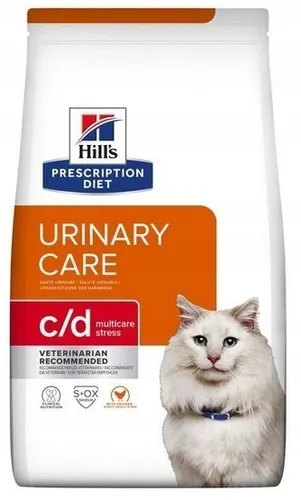 HILL S PD Prescription Diet Feline c d Multicare Huhn 1,5kg - Spezielles Trockenfutter für Harnwegsgesundheit, köstlicher Geschmack und natriumarm für gesunde Nieren