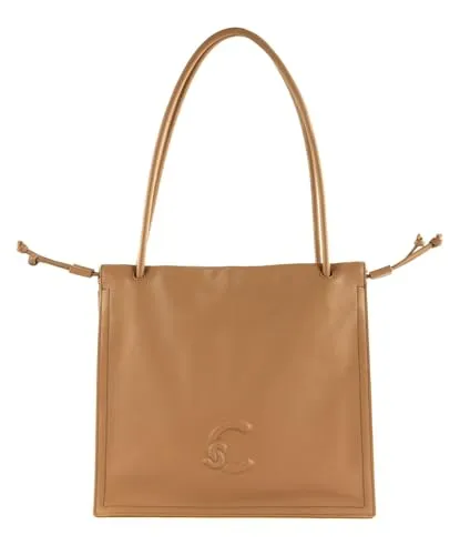 Coccinelle Dulse Schultertasche Leder 31 cm braun - Elegante Handtasche aus hochwertigem Leder, ausgestattet mit praktischen Fächern für Ordnung und einem bequemen Schulterriemen für den perfekten Tragekomfort.