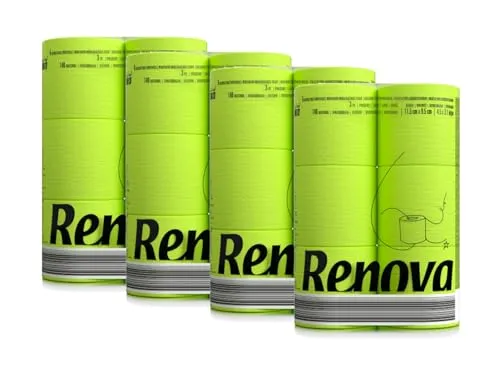 buntes, farbiges Toilettenpapier 24 Rollen - 3-lagig - Renova - weich - originell - Klopapier - Black Label - grün