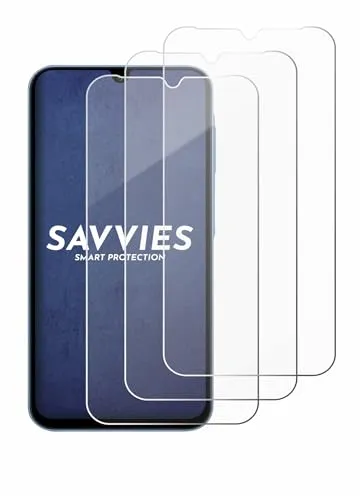 Savvies Panzer Schutz Glas für Samsung Galaxy A15 5G (3 Stück) 9H Hartglas, Anti-Fingerprint, Displayschutz
