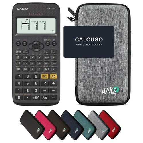 Casio fx-82DE X mit Schutztasche von WYNGS von CASIO