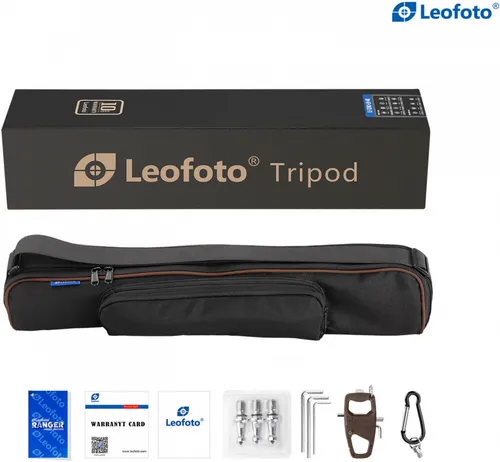 Leofoto LS-325C Dreibeinstativ Carbon mit LH-40 Kugelkopf - Robustes Carbon-Stativ mit vielseitigem Kugelkopf, ideal für Einsteiger in die Fotografie und Outdoor-Abenteuer.
