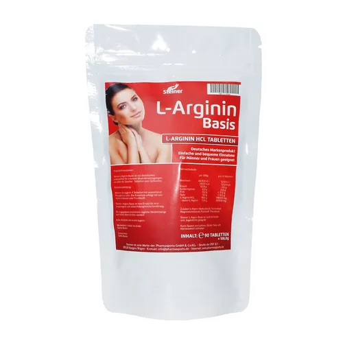 L-ARGININ BASIS von STEINER reines ARGININ 3960mg /Port von STEINER