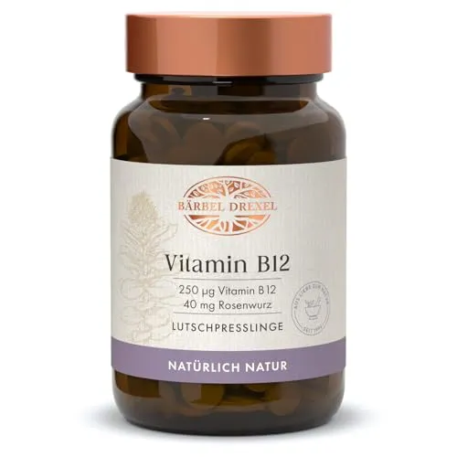 Vitamin B12 mit Rosenwurz ohne Zusätze (90 Stk) Lutschpastillen Naturheilkunde BÄRBEL DREXEL®