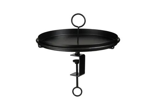Mica Decorations Aston Dekotablett mit abnehmbarer Klemme - Elegantes Dekotablett aus Eisen in Schwarz, ideal für stilvolle Präsentationen und vielseitigen Einsatz in Ihrem Zuhause.