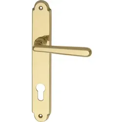 MARCHESI Drückergarnitur ALT-WIEN - PZ88, feuerhemmend und elegant - Türsicherungen für Feuerschutztüren, geprüft nach ÖNORM B3859, mit zeitlosem Design aus poliertem Messing, ideal für sichere und stilvolle Türen.