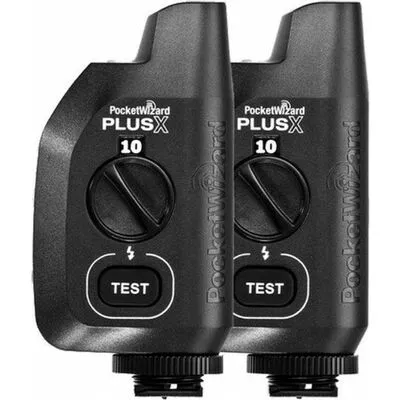 PocketWizard Plus X Transceiver 2-pack - Kabellose Fernauslöser für professionelle Fotografie, bietet zuverlässige Reichweite und blitzschnelle Auslösung für kreative Aufnahmen.