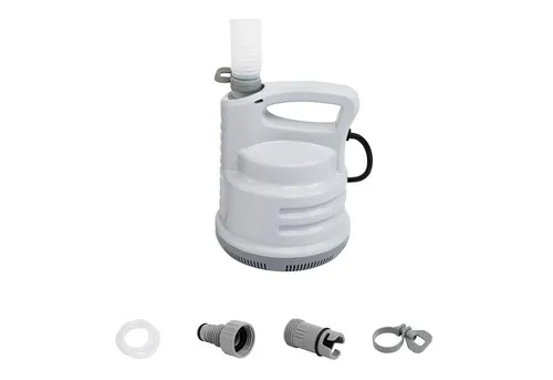 Bestway Chlorresistente Tauchpumpe 80 W - Poolpumpen für schnelles Abpumpen von Poolwasser, 80 W Leistung und 3.028 l/h Durchflussrate, sicher mit Personenschutzschalter und GS-Zertifizierung.