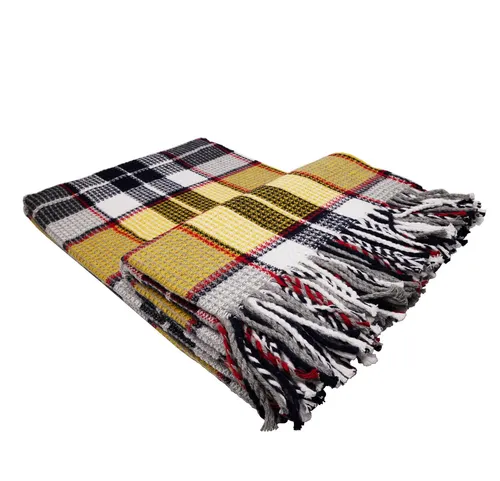 GLAESER Wohndecke Fair Deluxe Cotton All Seasons - Kuschelige Wolldecke mit Fransenborde - Tagesdecken – aus 50% Baumwolle, ideal für gemütliche Abende und schützt vor Kälte. Hohe Wärmespeicherung und pflegeleicht mit Selbstreinigungseffekt.