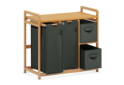 AdelDream(BTWX8GZZ) Wäschekorb AdelDream 140L Wäschekorb mit Korb und Ablagen