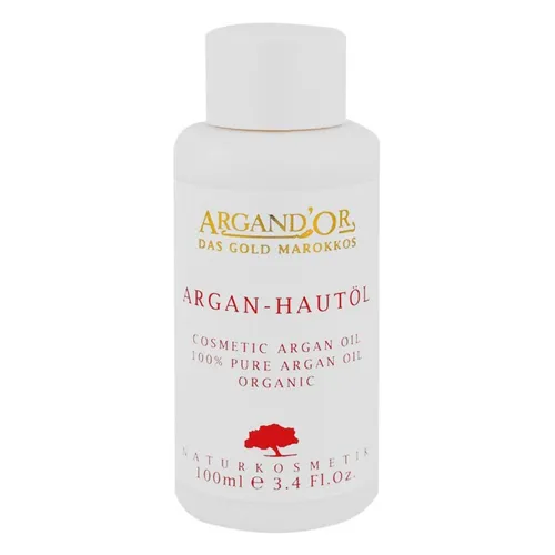 Argand’Or Argan-Hautöl bio 100ml - Natürliche Anti-Aging Pflege - Nachtpflege mit zertifiziertem Arganöl aus dem UNESCO Biosphären-Reservat, reich an Vitamin E und Antioxidantien. Ideal bei Hautproblemen, zieht schnell ein und ist vegan.
