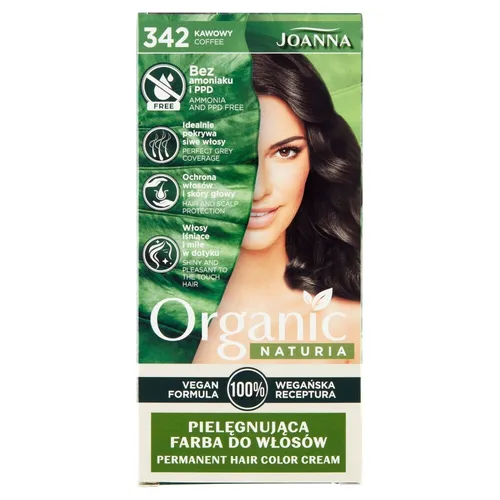 Naturia Organic pielęgnująca farba do włosów 342 Kawowy Joanna 5901018020293