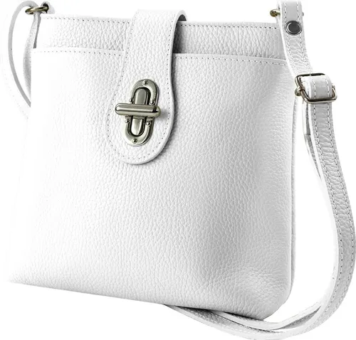 Toscanto Damen Umhängetasche aus echtem Leder - Hochwertige Umhängetasche aus feinem Kalbsleder, ideal für stilvolle Damen. Kompakte Größe von 22x22 cm, perfekt für den Alltag.