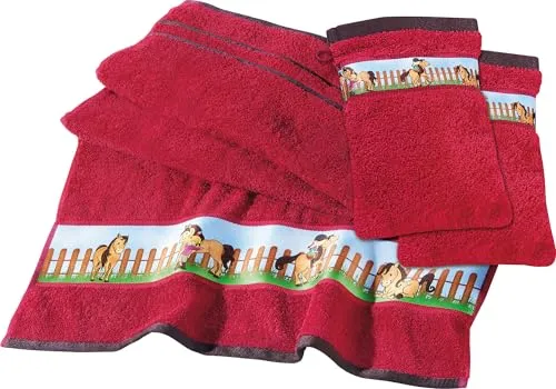 Erwin Müller Kinder-Frottier-Set 3-tlg. Frottier rot