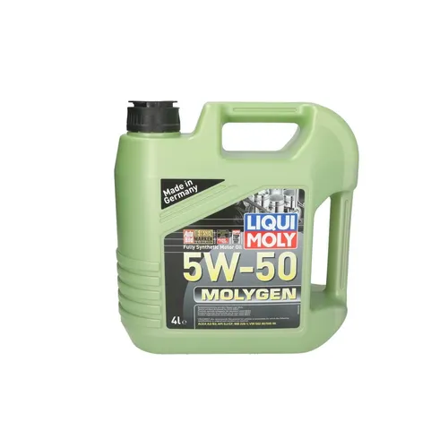 Motoröl LIQUI MOLY Molygen 5W50 4L - Hochleistungsöl für Motoren - Motoröle, 5W50 Viskosität für optimale Leistung, schützt vor Verschleiß und sorgt für eine lange Lebensdauer Ihres Motors.