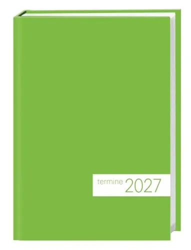 times&more Grün Kalenderbuch 2027: Bunter Terminkalender mit flexiblem Umschlag. Handlicher Wochenplaner. Taschenkalender zum Planen von Terminen.