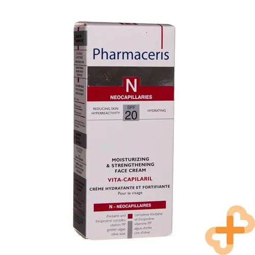 Pharmaceris N Vita-Capilaril Tagescreme mit LSF 20 - Tagespflege für Couperose-Haut, spendet intensive Feuchtigkeit, reduziert Rötungen und schützt mit LSF 20 - ideal als Make-up-Grundlage.
