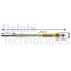 DELPHI Glühkerze hds393 für TOYOTA