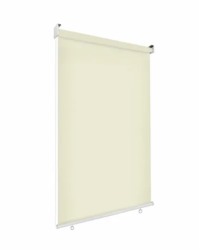 Sonnenschutz Rollo Außenrollo Sichtschutz Balkon 180x230cm - Sicht-, Wind- & Lärmschutzwände: Hochwertiges Außenrollo in creme, ideal für Balkon & Terrasse, schützt vor Sonnenstrahlen und neugierigen Blicken.