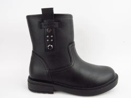 Geox Himalaya Kinderschuhe Mädchen Stiefel Reißverschluss Schwarz