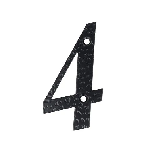 Schwarz Beschichtete Hausnummern 0-9 Buchstaben A-h Hausziffern Zimmertürnummern Landhausstil 4