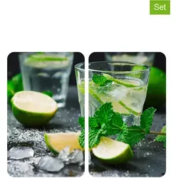 Herdabdeckplatte Universal Mojito 2er Set von WENKO