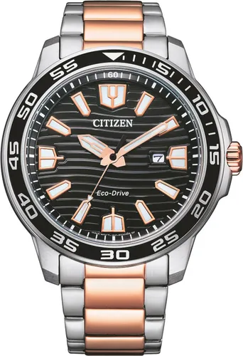 Citizen AW1524-84E Uhr - Herrenuhren mit Eco-Drive Technologie, wasserdicht bis 10 bar und stylischem mehrfarbigen Edelstahlarmband für optimalen Tragekomfort.