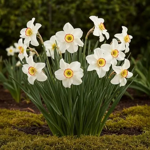 Exotenherz Blumenzwiebeln - Narzisse Narcis Recurvus Weiß (10 Stück) Durchmesser 12-14cm