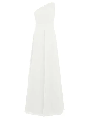 APART One-Shoulder Chiffonkleid - Elegantes One-Shoulder Chiffonkleid für besondere Anlässe. Mit seinem fließenden Design und der Länge von 114 cm bietet es einen glamourösen Look und hohen Tragekomfort.