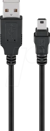 GOOBAY 93623 - USB 2.0 Kabel, A Stecker auf mini B Stecker, 1,5 m