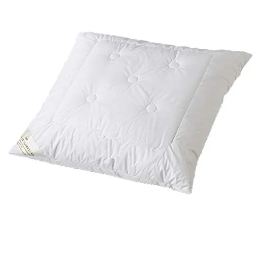 Abolengo de Alpaca Alpaka Kopfkissen mit feinstem Baby Alpaka versteppt 80x80cm, medium-fest (Füllung: Schurwollkügelchen)