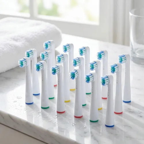 Ersatzbürsten für Oral-B®-Elektrozahnbürsten, 16 Stück mit Farbring-Markierung