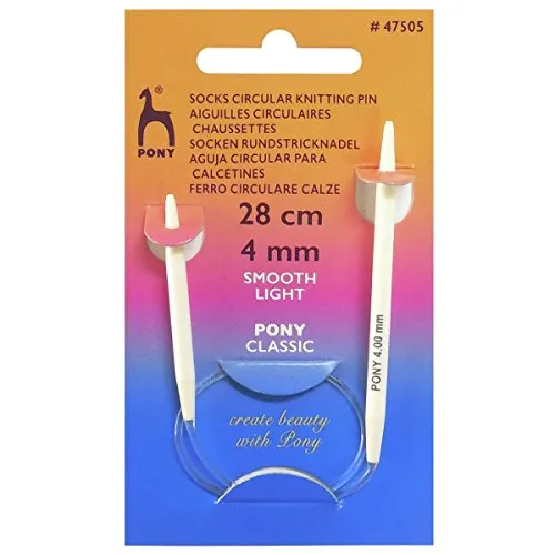 Pony Rundstricknadeln für Socken, 28 cm x 4,00 mm