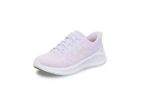 Skechers Damen Go Walk Now Sneaker, weiß/pink, 42 EU - Damen-Sneaker mit ultraleichter Dämpfung, integrierten Slip-Ins und luftgekühlter Goga-Matten-Einlegesohle für maximalen Komfort.