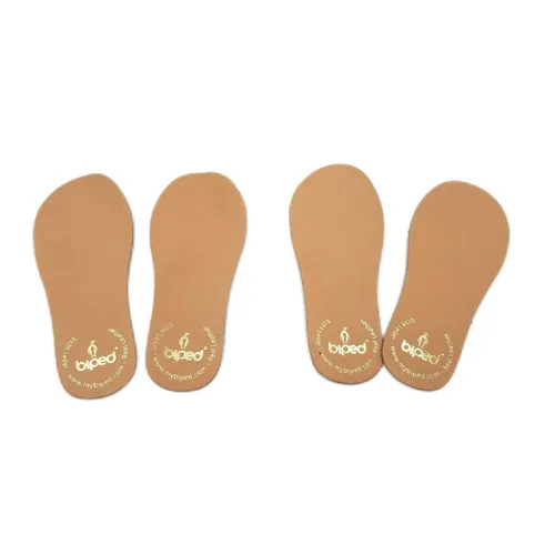 Biped Einlegesohlen Kinder Leder Sohlen Premium Aktivkohle Geruchsneutral Schutz