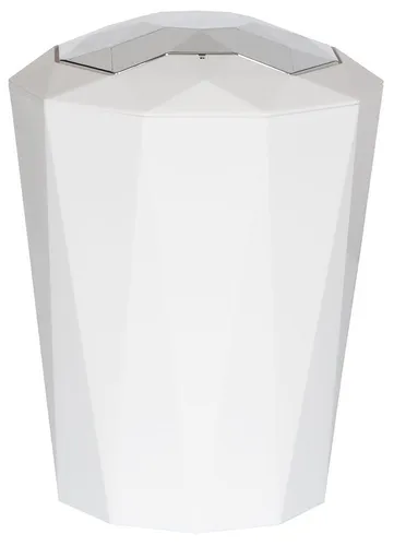 Spirella Kosmetikeimer 5 Liter Mülleimer Abfalleimer Bad Schwingdeckeleimer Weiß