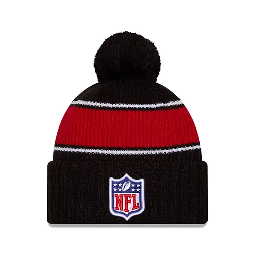 New Era NFL Logo Bommel Mütze Beanie American Football Sport Knit Schwarz SALE