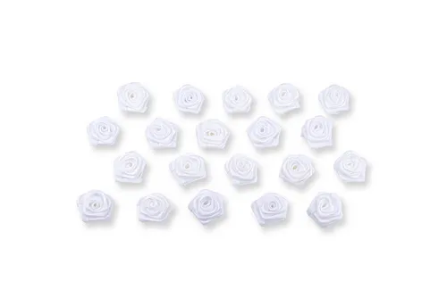 Creativery Streudeko, Satinrosen 2 cm, 20 Stück